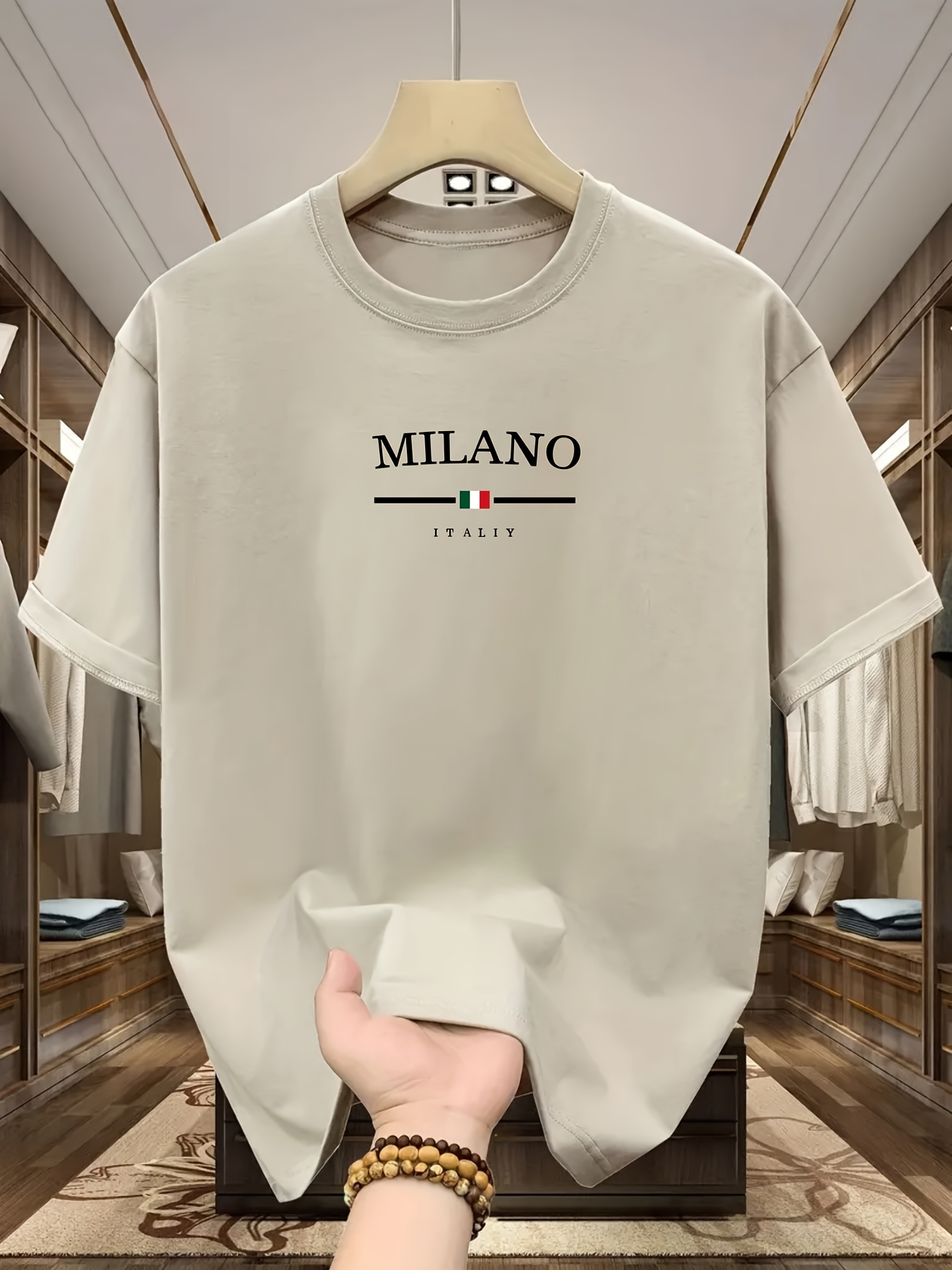 Street Fashion Milan - 남성용 100% 순면 패셔너블 캐주얼 루즈