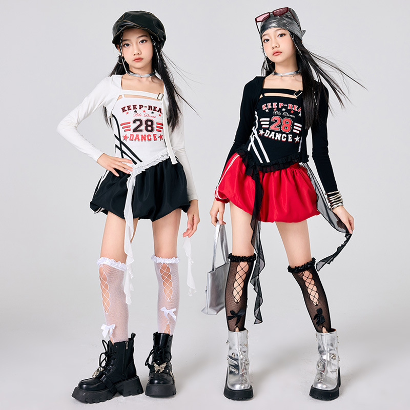 Street Fashion Outfit Girl - 새로운 여자 K-Pop 재즈 무대 의상