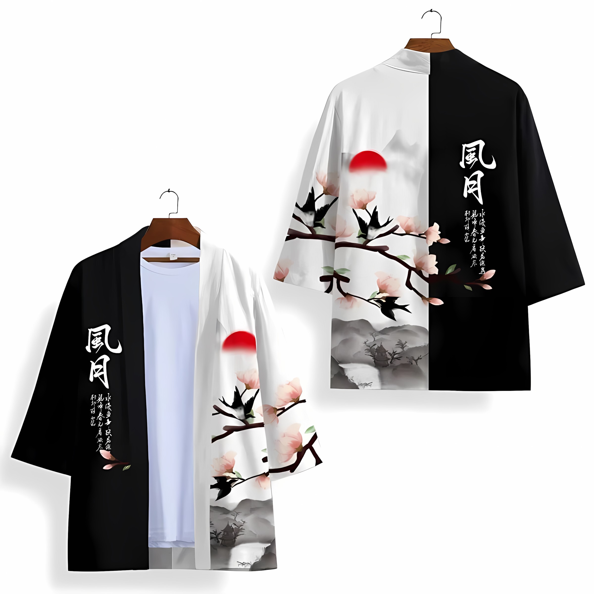 Street Fashion Kimono - 2026년 여름 신상 남성용 3D 꽃무늬