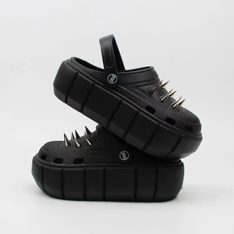 Street Fashion Y2K - Y2K 스타일 리벳 구멍 신발 여성