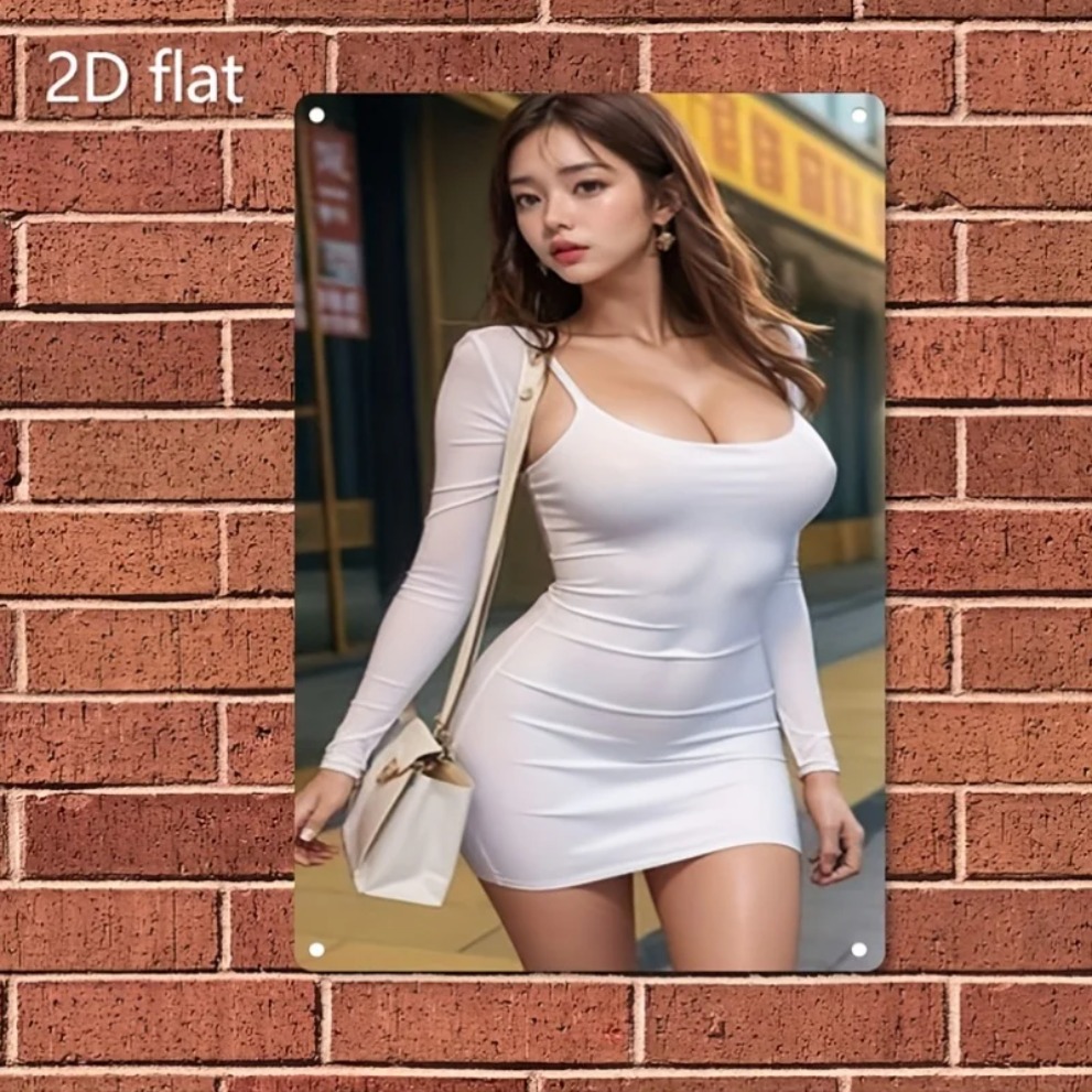 Asian Street Fashion Girls - HD 메탈 벽 장식 아시아 거리