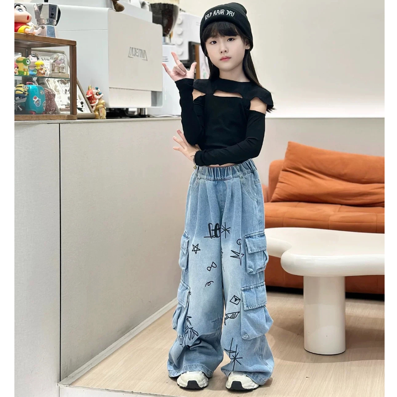 여자아이 재즈 댄스 의상, 런웨이 쇼, 그룹 댄스 공연 - Street Fashion Runway 리뷰 및 가격