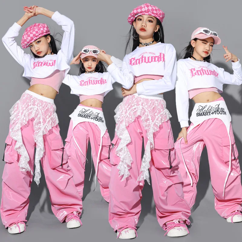 여자를위한 새로운 Kpop 재즈 댄스 의류 패션 힙합  - Street Fashion Outfit Girl 리뷰 및 가격