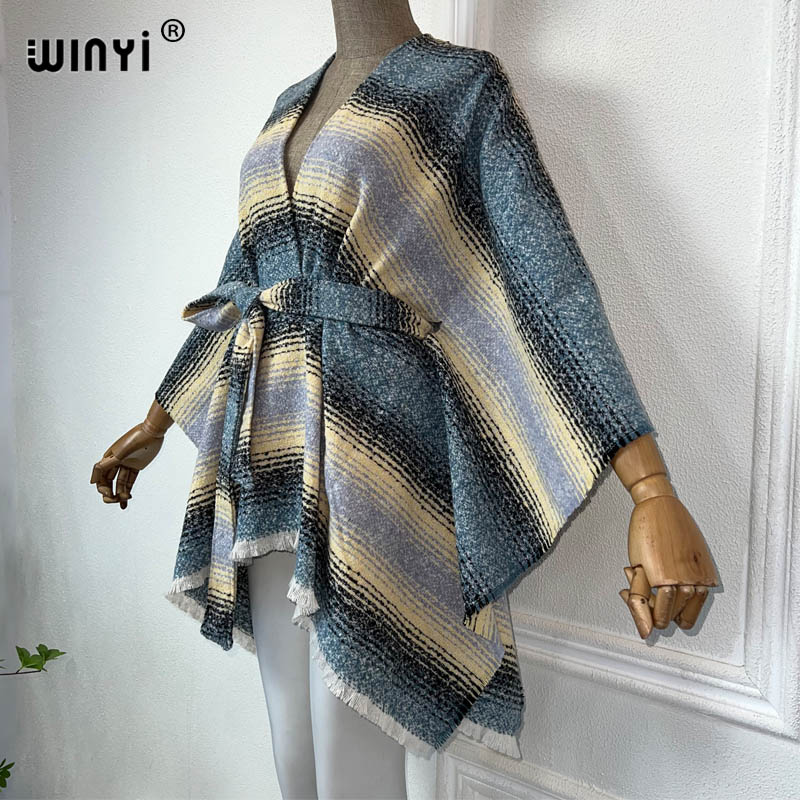 WINYI 여성용 겨울 재킷, 레트로 루즈 오버코트,  - Street Fashion Kimono 리뷰 및 가격
