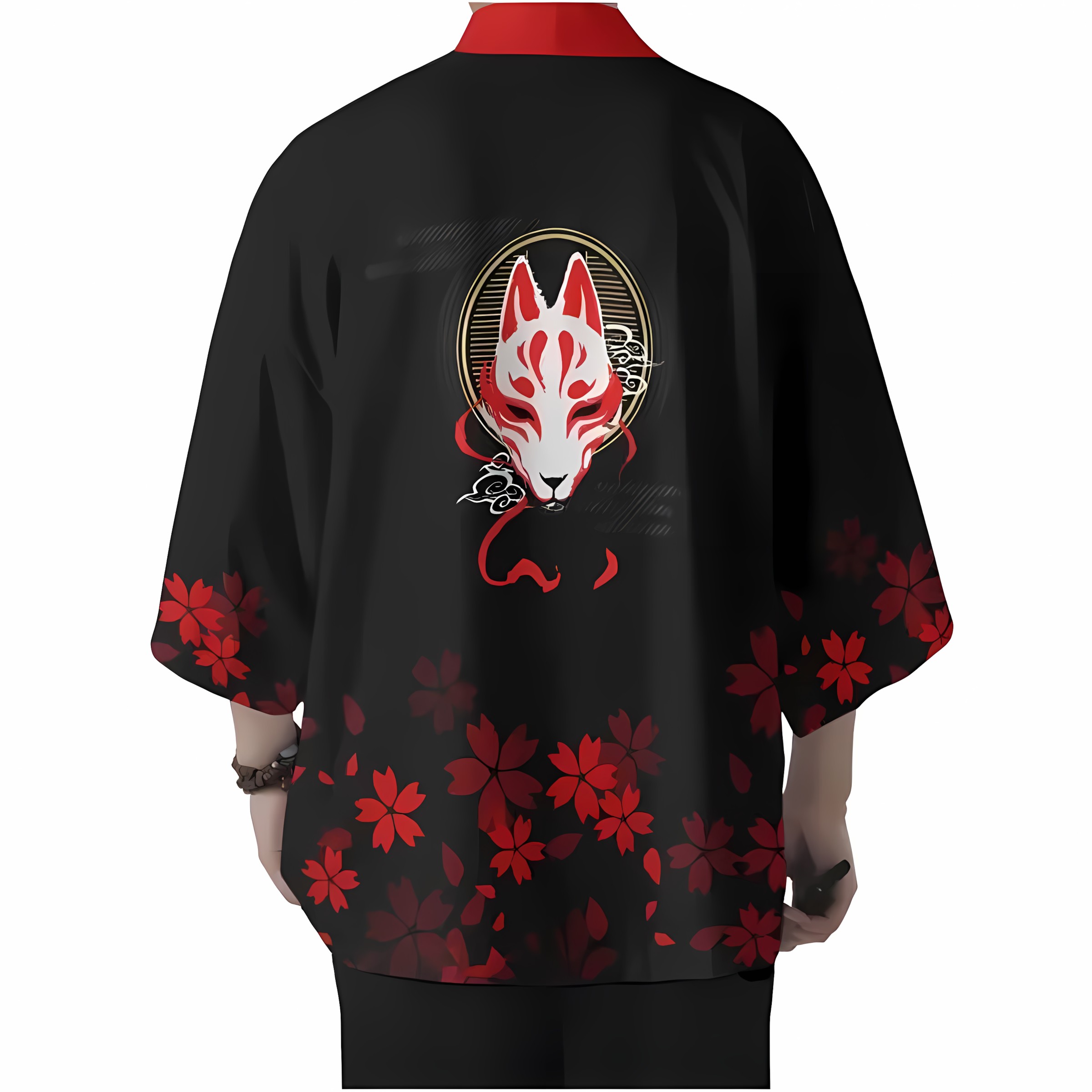 2026 여름 신상 남성 기모노 3D 폭스 마스크 패턴 - Street Fashion Kimono 리뷰 및 가격