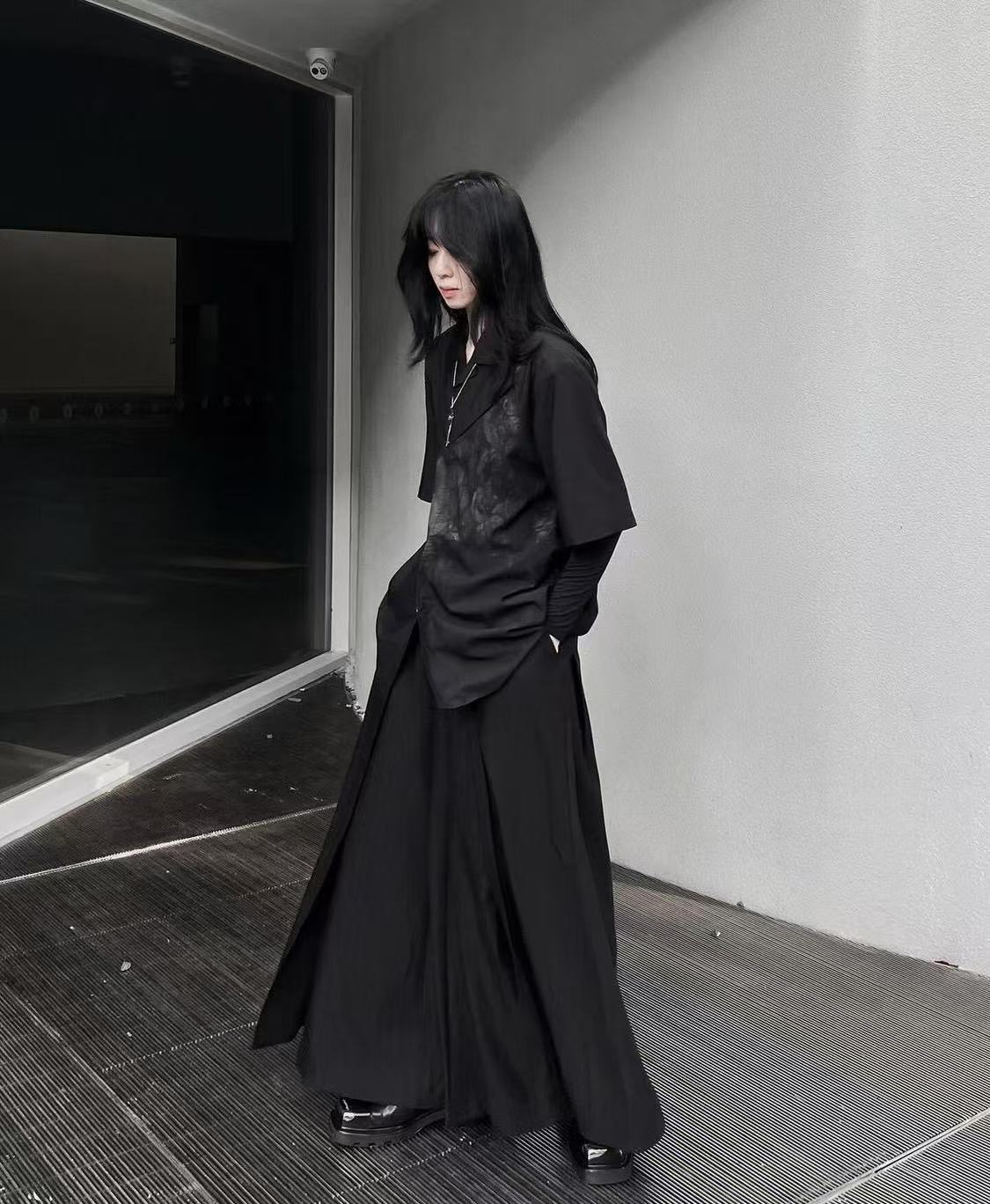 멋진 블랙 신상 중국풍 코스튬 여름 반팔 티셔츠 비섹스 - Street Fashion In Chinese 리뷰 및 가격