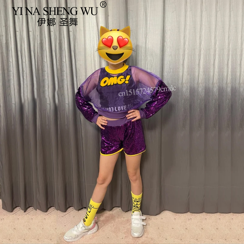 소녀의 재즈 댄스 의상 어린이 패션 스트리트 힙합 재즈 - Street Fashion Outfit Girl 리뷰 및 가격