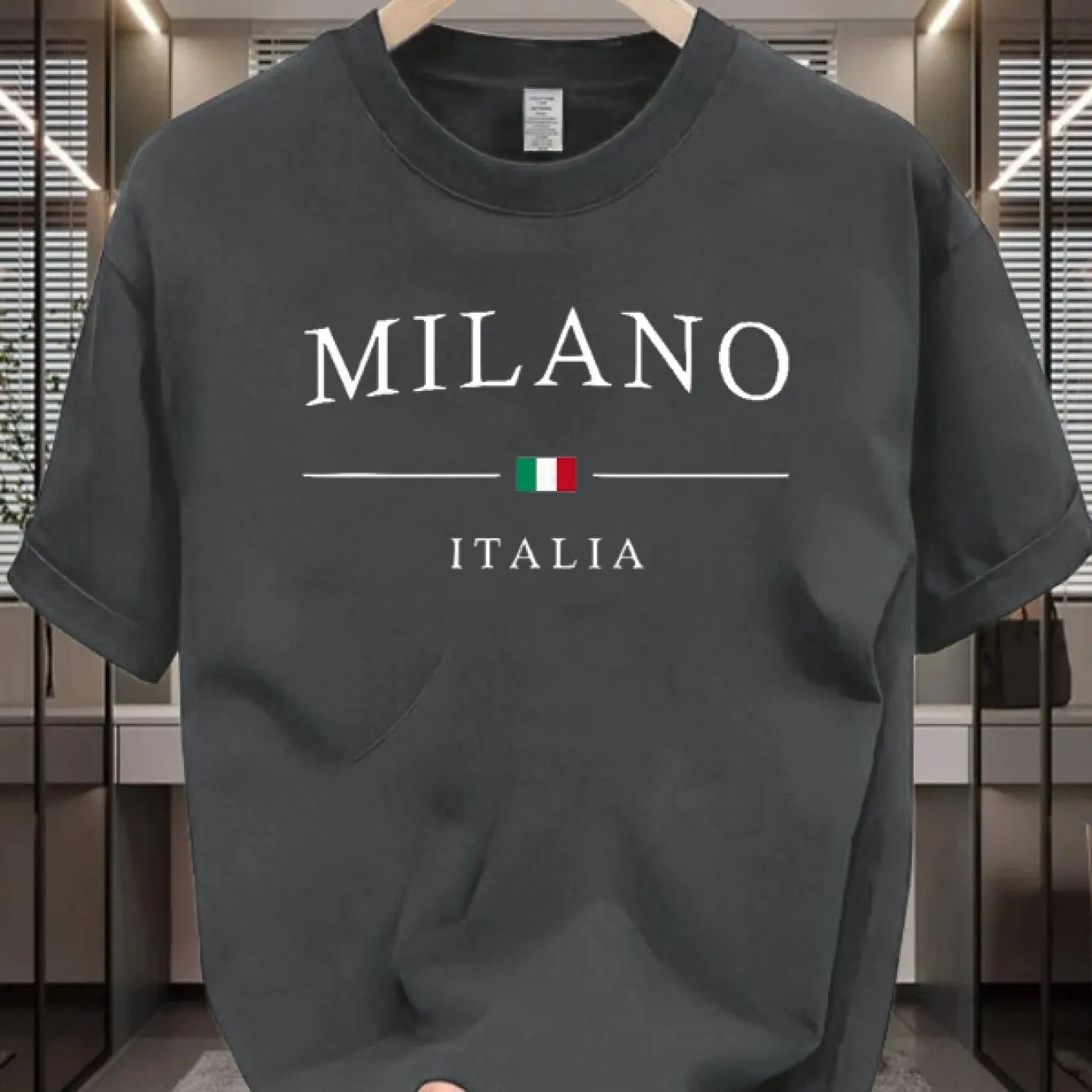 밀라노 이탈리아 남성 티셔츠 이탈리아 패션 프린트 캐주 - Street Fashion Milan 리뷰 및 가격
