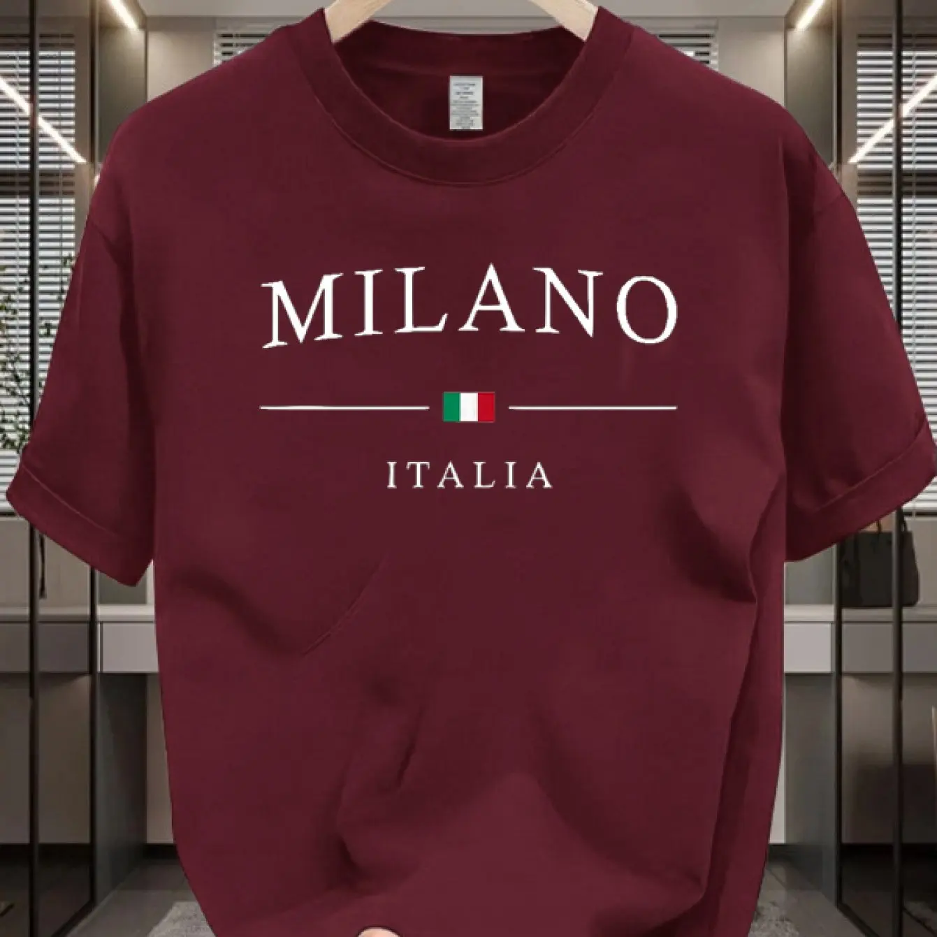 밀라노 이탈리아 남성 티셔츠 이탈리아 패션 프린트 캐주 - Street Fashion Milan 리뷰 및 가격