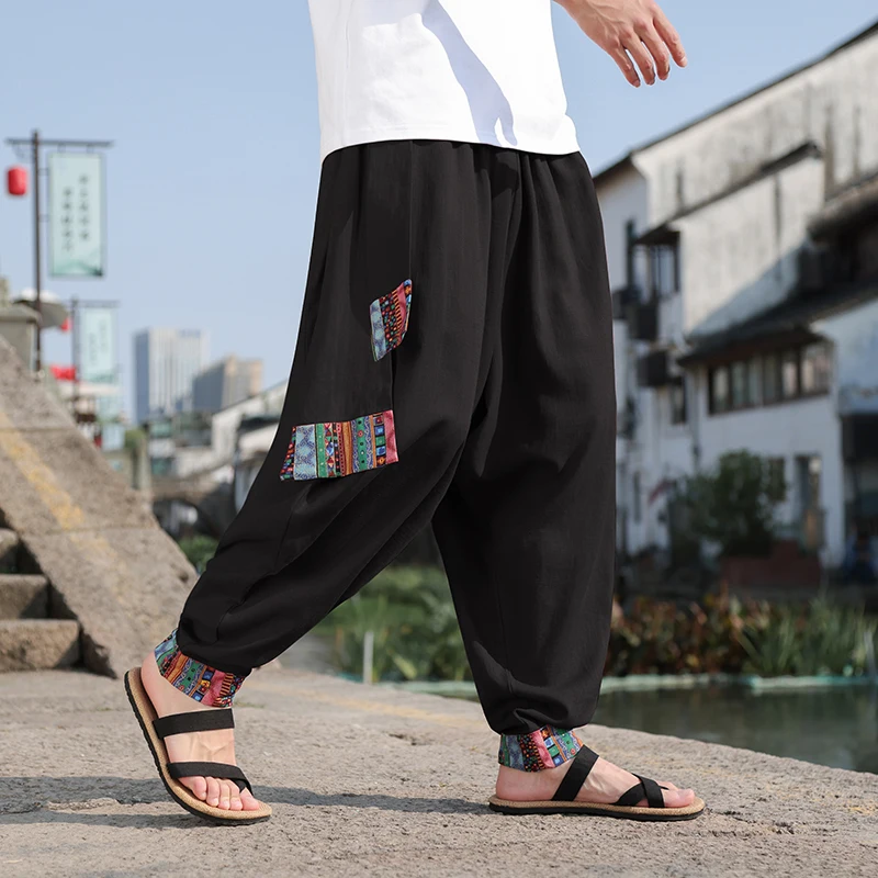 2026 중국 스타일 남성 레트로 와이드 레그 팬츠 루 - Street Fashion In Chinese 리뷰 및 가격