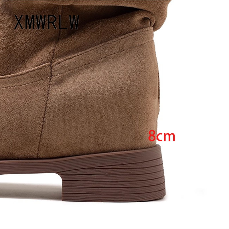 XMWRLW 2025 가을 여성 앵클 부츠 패션 히든  - Street Fashion Rome 2025 리뷰 및 가격