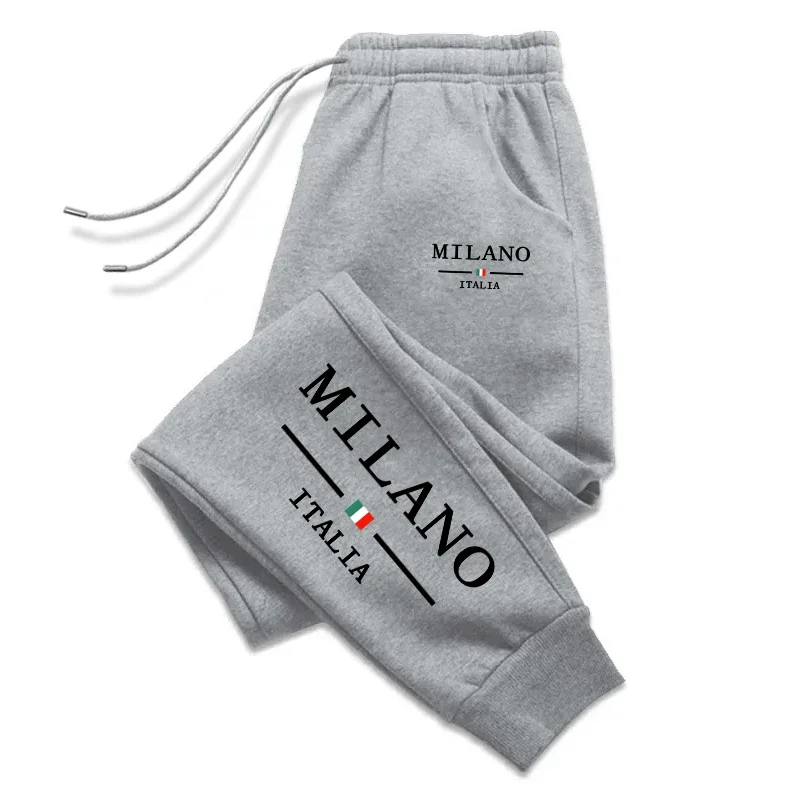 밀라노 인쇄 남성 운동복 데일리 캐주얼 패션 바지 스포 - Street Fashion Milan 리뷰 및 가격