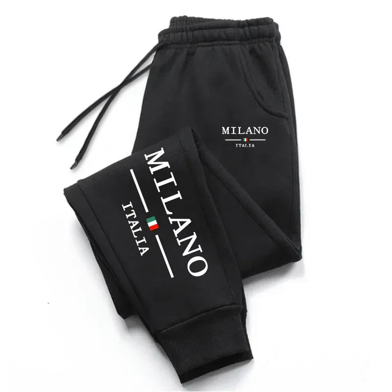 밀라노 인쇄 남성 운동복 데일리 캐주얼 패션 바지 스포 - Street Fashion Milan 리뷰 및 가격