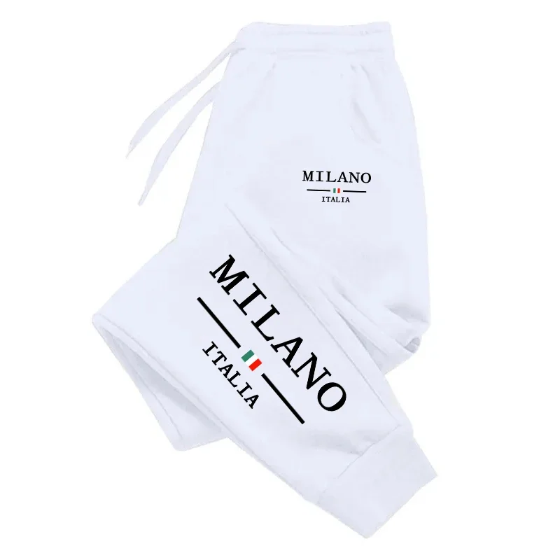 밀라노 인쇄 남성 운동복 데일리 캐주얼 패션 바지 스포 - Street Fashion Milan 리뷰 및 가격