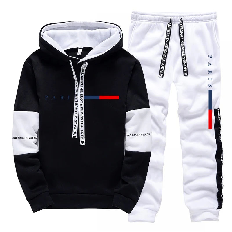 남성 세트/후드티/바지 파리 패션 가을 겨울 캐주얼 스 - Street For Fashion 리뷰 및 가격