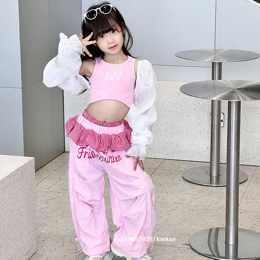 소녀들을 위한 재즈 댄스 의상 Kpop 복장 힙합 퍼포 - Street Fashion Outfit Girl 리뷰 및 가격