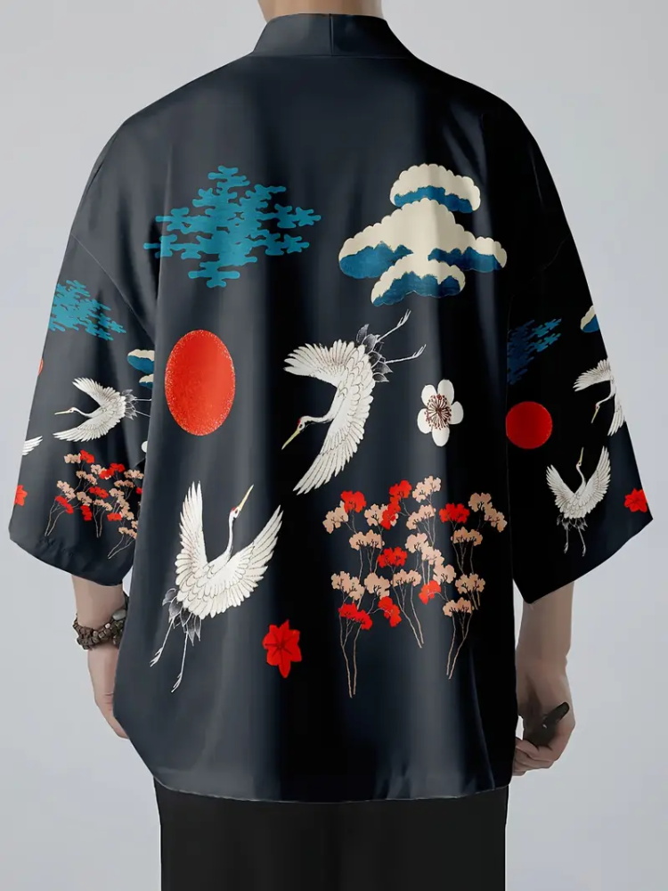 남성 패션 일본 여름 기모노 드래곤 프린트 3D 프린트 - Street Fashion Kimono 리뷰 및 가격